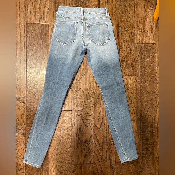 FRAME Denim Le Skinny De Jeanne Ankle Length 5 Pocket Design Zip Button Jeans - Picture 3 of 5